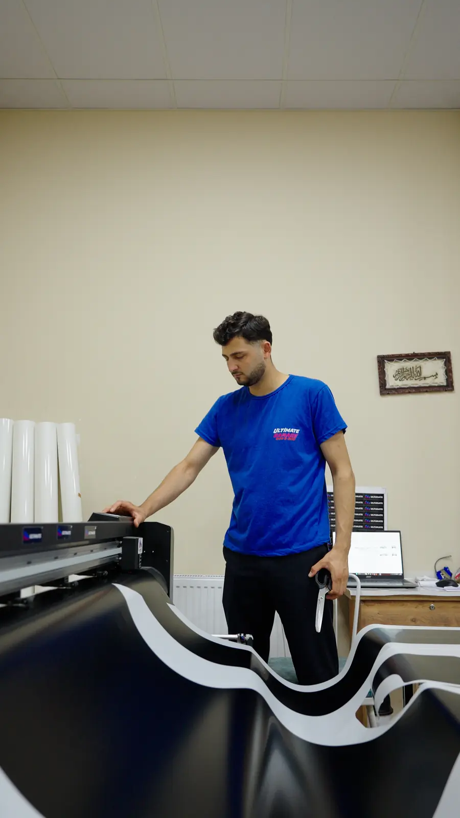 Plotter odası — Kesilen kalıp